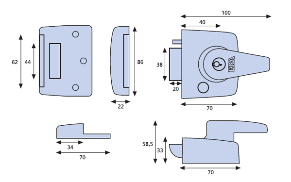 40mm Nightlatch